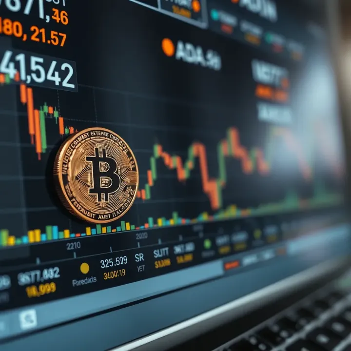 Chart showing expert predictions alongside historical ADA Coin performance data
