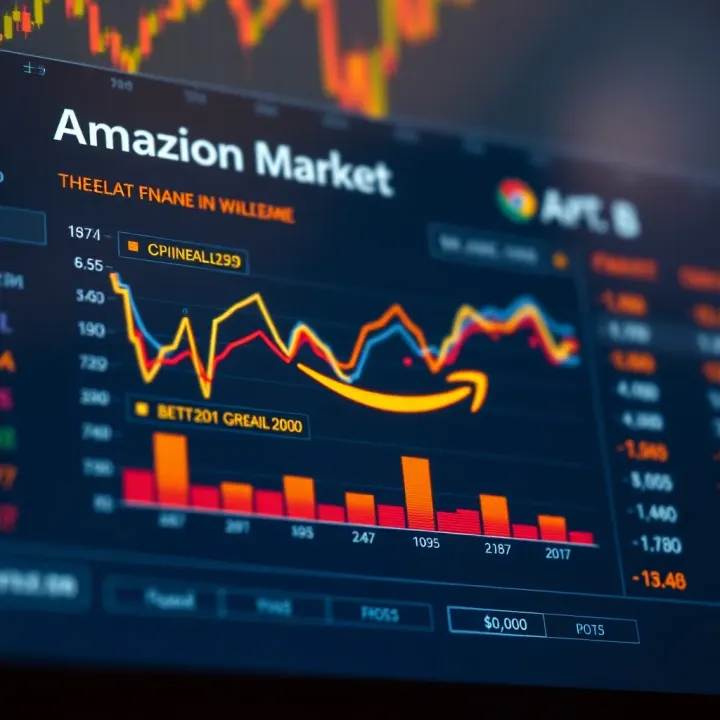Amazon's Market Position and Competitor Analysis Comparison chart illustrating Amazon's market position relative to main competitors in the tech sector