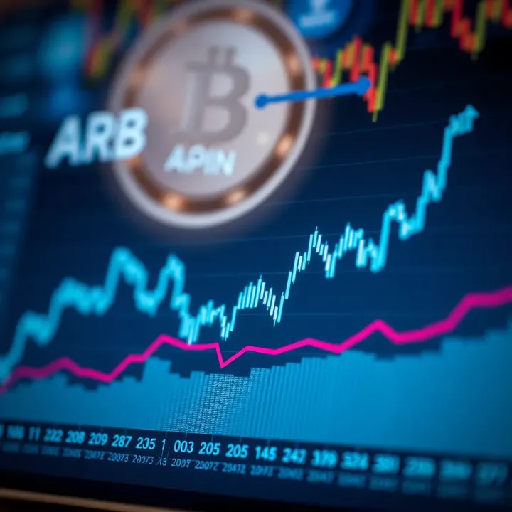Graph illustrating ARB Coin price trends and market fluctuations over time