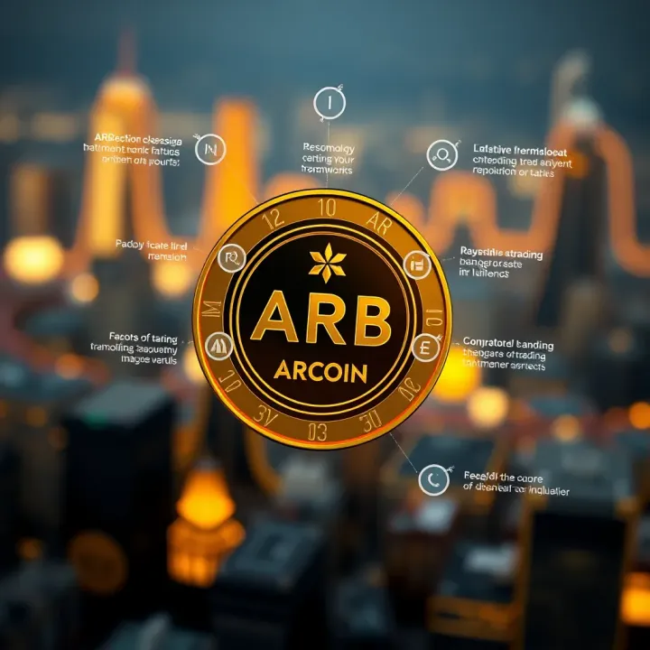 Diagram showing ARB Coin technology framework and factors influencing its value