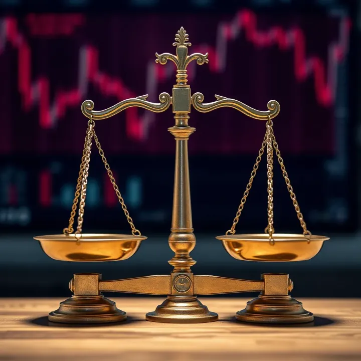 Balance Scales Representing Fairness and Regulatory Scrutiny Visual representation of balance scales symbolizing fairness and scrutiny in financial services