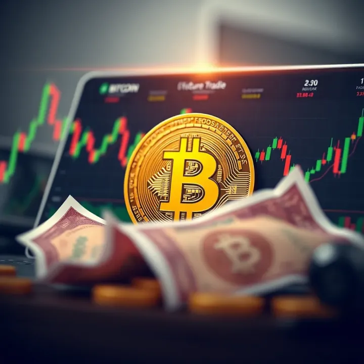 Investment Insights for Bitcoin in the Indian Market Illustration of Bitcoin symbol surrounded by financial charts and Indian Rupee to represent investment insights