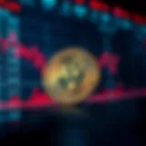 Graph showing Aave coin price fluctuations with market trend indicators