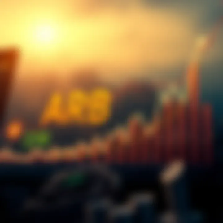 Graph displaying upward trend in ARB cryptocurrency value over time