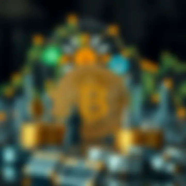 Technological Developments Impacting Bitcoin Cash Value Technological icons representing blockchain, security, and innovation