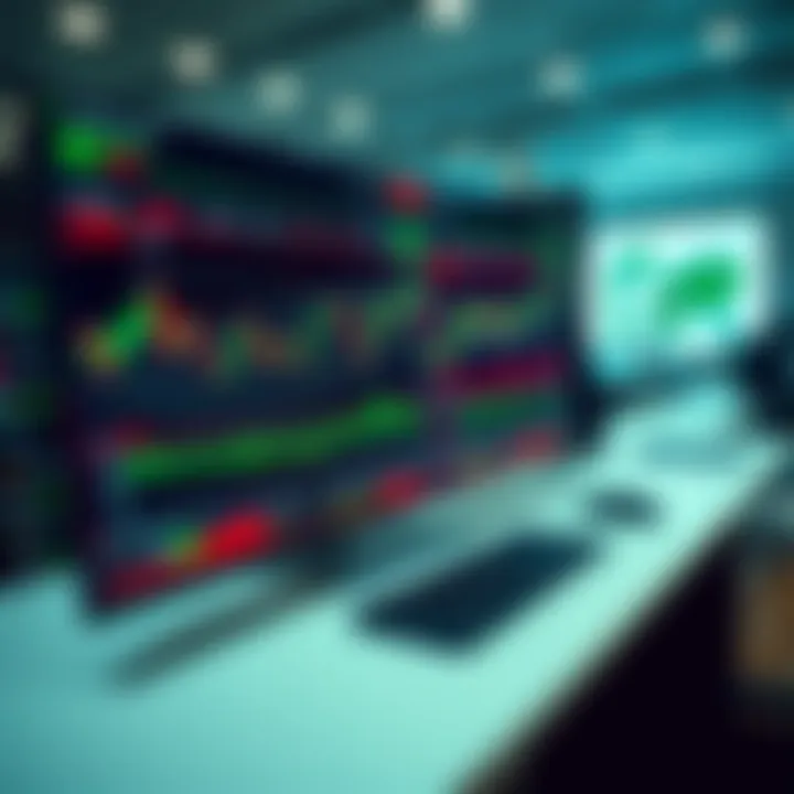 Dashboard of a popular trading platform showing stock charts and analytics