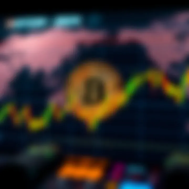 Bitcoin Price Trends Influenced by Global Market Dynamics Graph showing dynamic bitcoin price changes influenced by global market trends