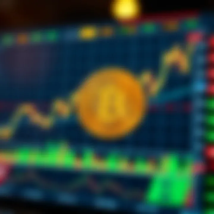 Analysis of Bitcoin Price Trends and Market Indicators Graph displaying fluctuating Bitcoin price trends over time with key market indicators highlighted