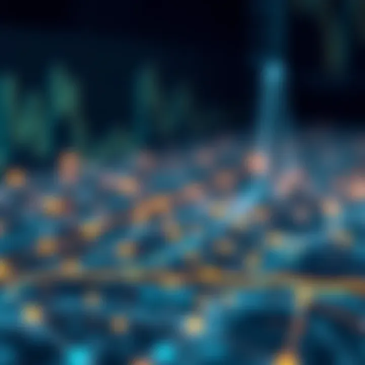 Integration of Blockchain and Artificial Intelligence in Fetch.ai Visual representation of blockchain technology and artificial intelligence integration in Fetch.ai