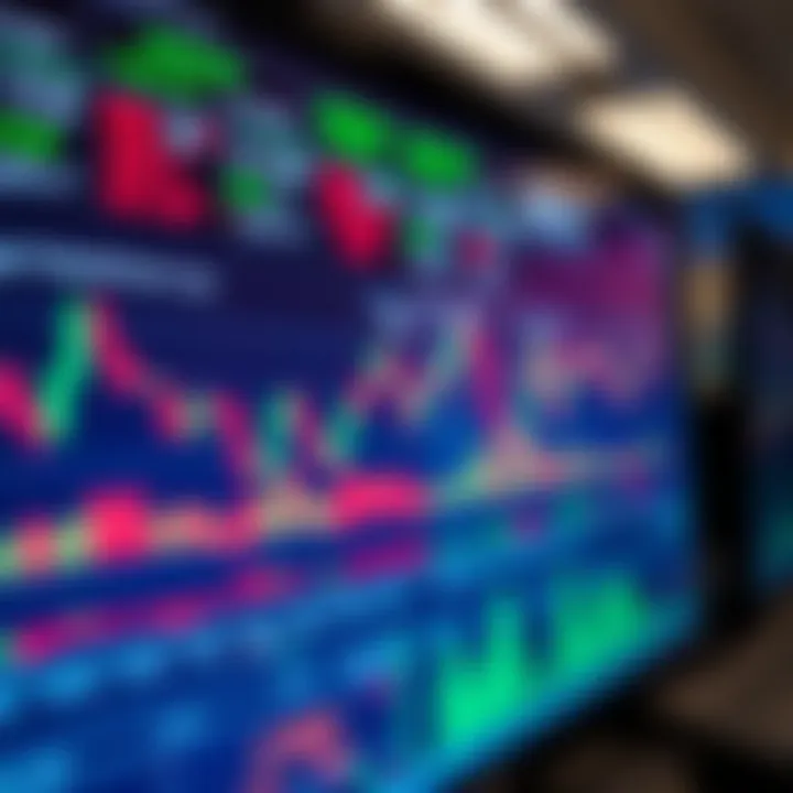 Illustration of a digital trading platform with charts and risk management indicators