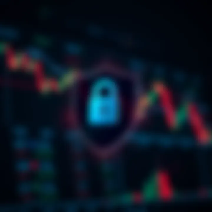 Illustration showing a digital shield symbolizing security and regulation in forex trading