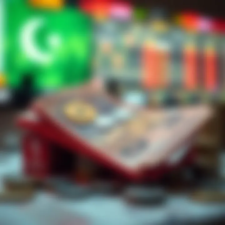 Illustration of economic indicators and government policies impacting currency investment