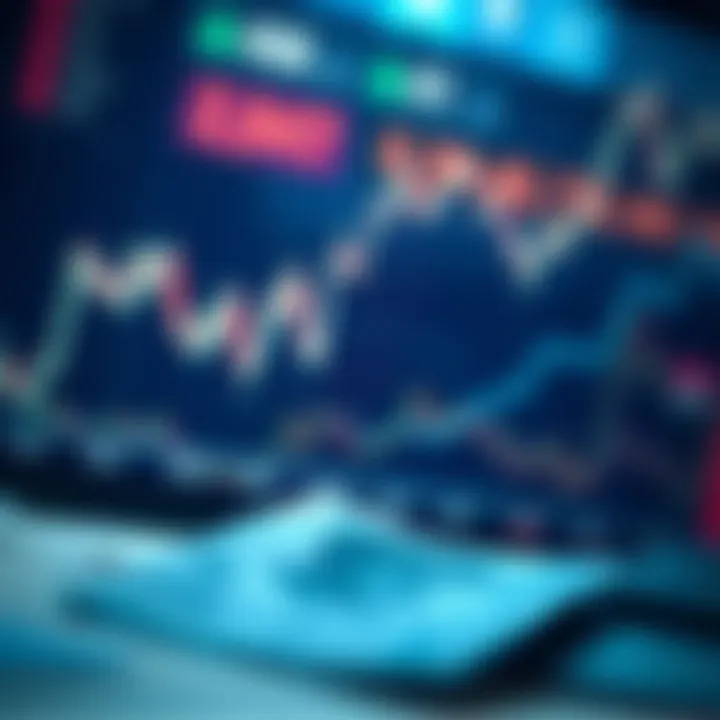 Graph depicting currency exchange rate fluctuations over time