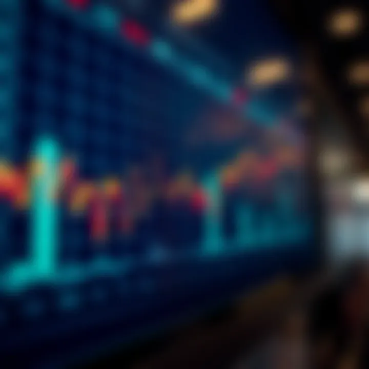 Graph showing currency exchange rate fluctuations over time