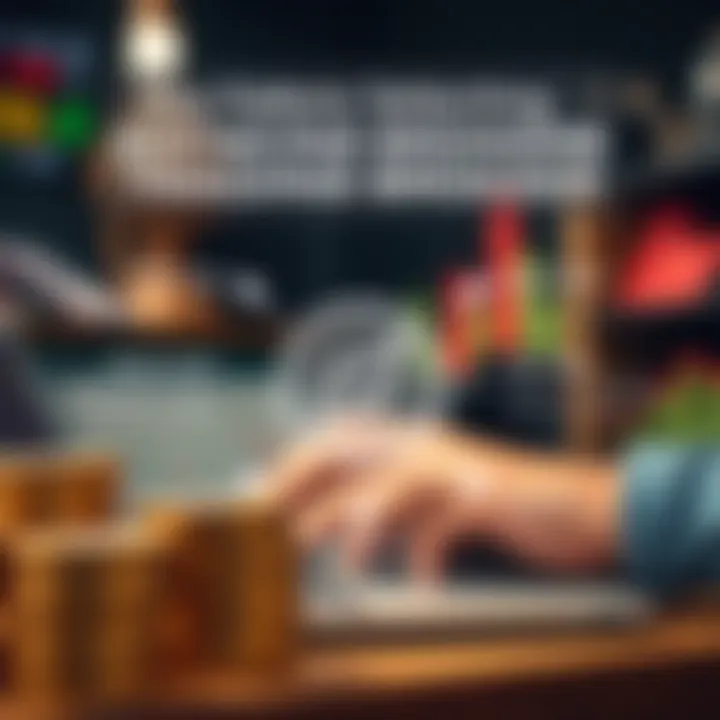 Key Features for Selecting a Trading Broker Graphic showing key factors for selecting a reliable trading broker such as regulation, fees, and platform features