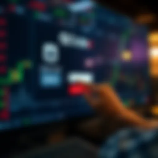Logging into Quotex Trading Platform User entering credentials on digital interface of trading platform