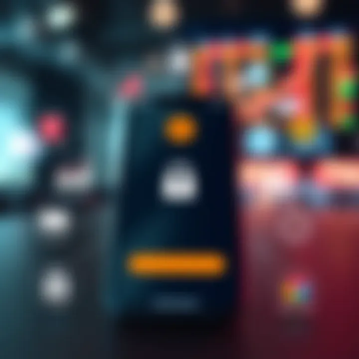 Trading App Features and Security Aspects for Pakistani Traders Illustration of a smartphone surrounded by icons of different financial markets and security symbols