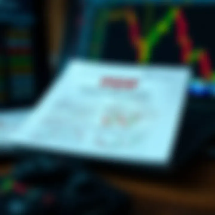 Digital PDF Resource for Learning Trading Patterns and Strategies Illustration of a digital PDF document displaying trading patterns and strategic notes