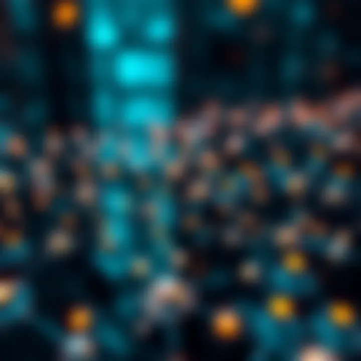 Cosmos Network Technology and Ecosystem Illustration of blockchain network nodes connected to represent Cosmos ecosystem technology