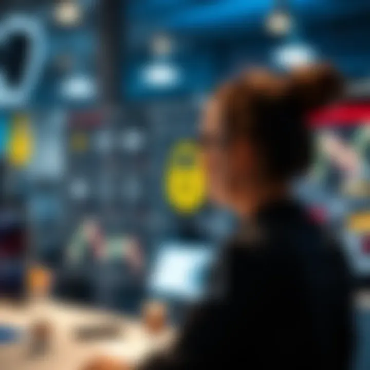 Secure verification and authentication icons representing online account protection
