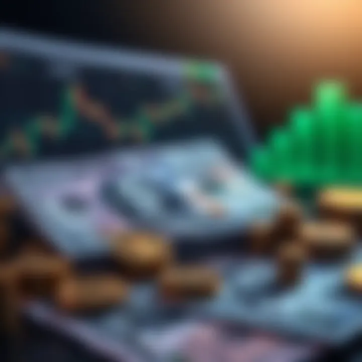 Economic Factors Influencing USD to PKR Exchange Rate Illustration of economic indicators impacting currency value with charts and financial symbols