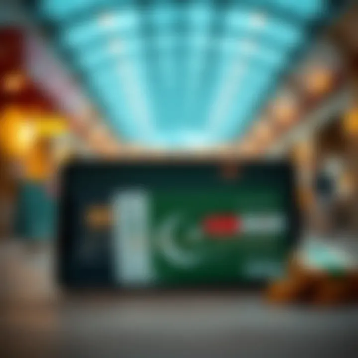 Digital representation of payment methods including bank transfer and e-wallets suitable for Pakistani traders