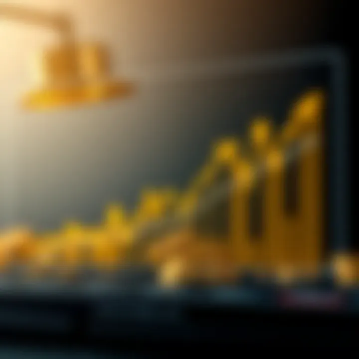 Graph showing gold price trends influenced by global economic factors