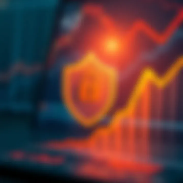 Secure Trading Practices Enhancing Benefits from Promo Codes Safe online trading concept with secure shield and upward trending graph