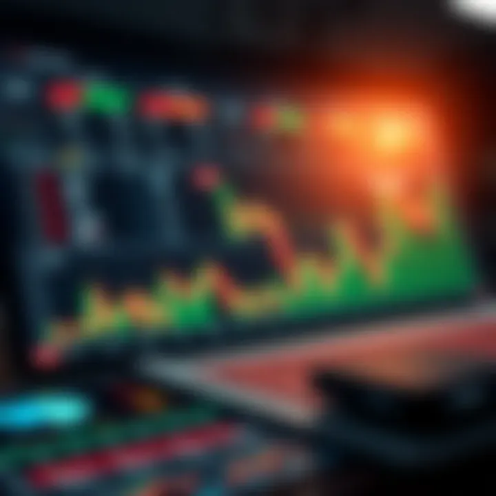Illustration of financial charts and graphs symbolizing trading education content