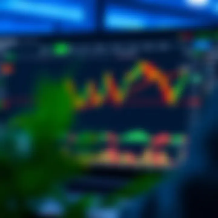 Interface showcasing market analysis tools and social networking features on TradingView