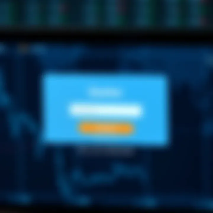 User interface showing Quetex login screen with username and password fields