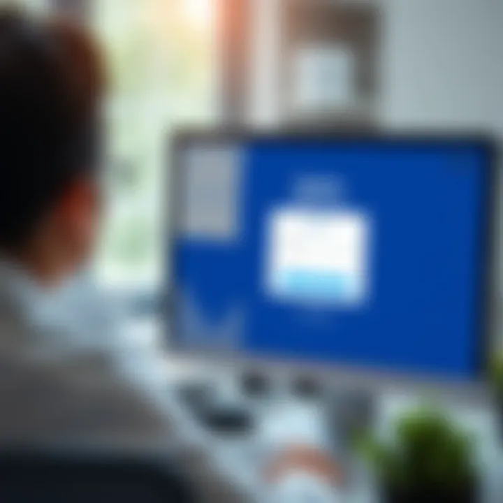 Computer screen displaying login interface for Quotex affiliate account access