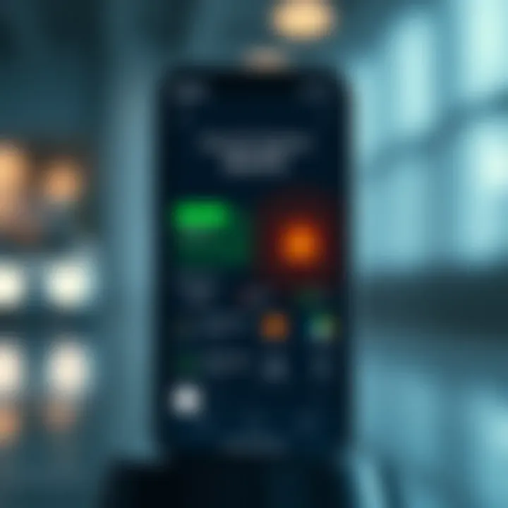 Secure mobile device highlighting safety measures for using Quotex APK