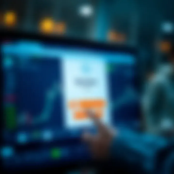 User entering credentials on Quotex.com login page with visible security icons