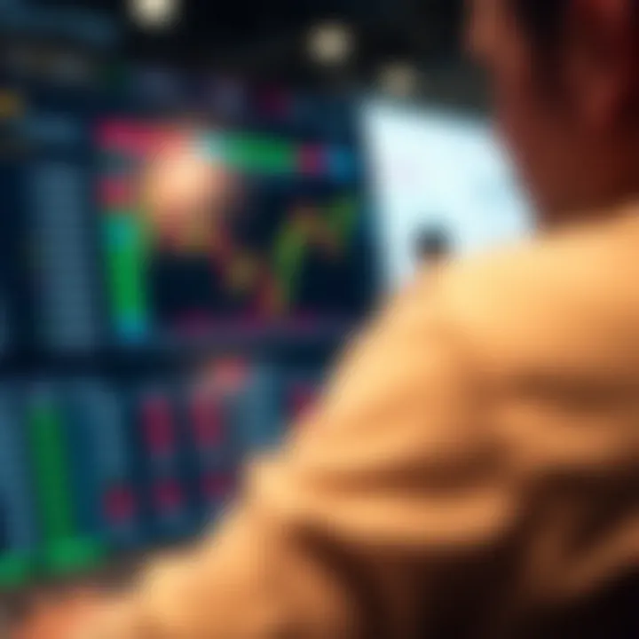 User interface of Quotex trading platform showing various asset options and live trading charts