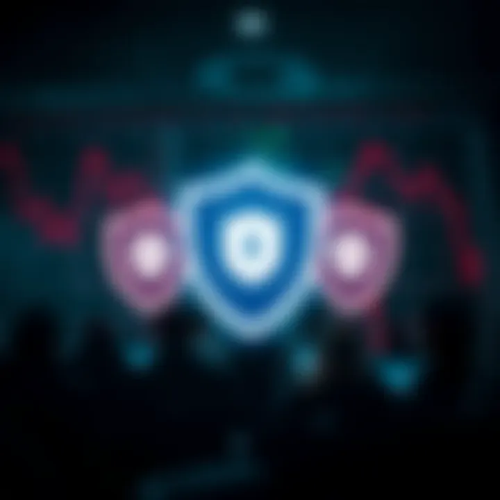 Ensuring Safety and Trust in Forex Signals WhatsApp Groups Illustration of secure trading environment with shield icons representing protection against scams