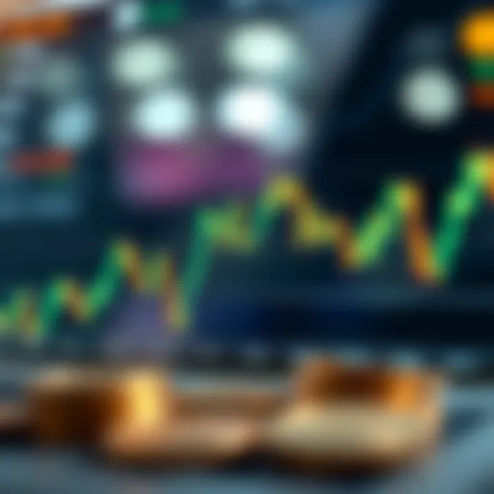 Graph showing upward and downward trends in the Solana cryptocurrency market