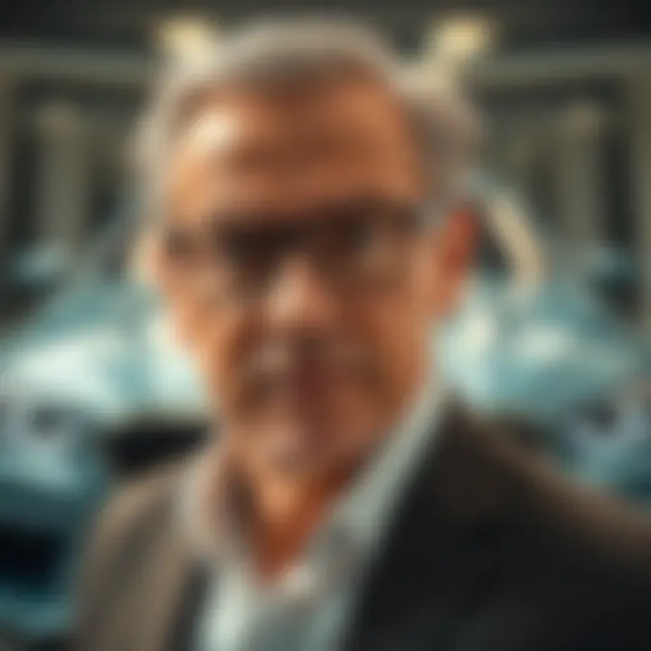 Stefan Quandt: German Industrialist and BMW Investor Portrait of Stefan Quandt with a backdrop of a luxury car