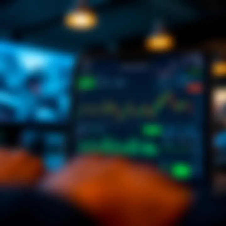 User interface of a popular trading app showing charts and portfolio performance