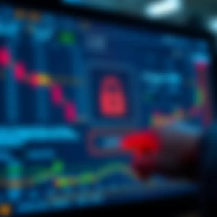 Secure login screen of a financial trading application emphasizing user authentication