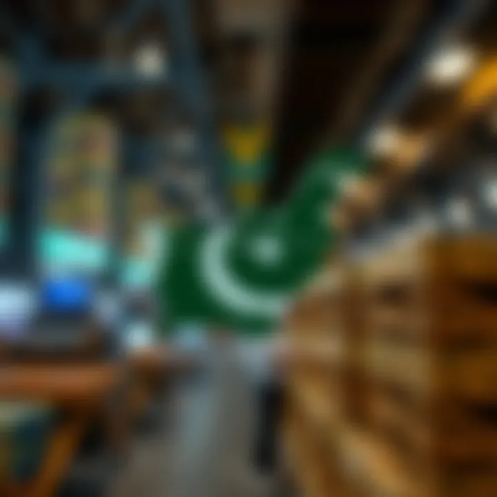 Trade Flow Patterns in Pakistan’s Global Commerce Diagram representing trade flow dynamics specific to Pakistan within the international market