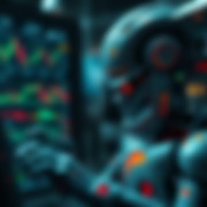 Visual representation of risk management and strategy integration in trading robots