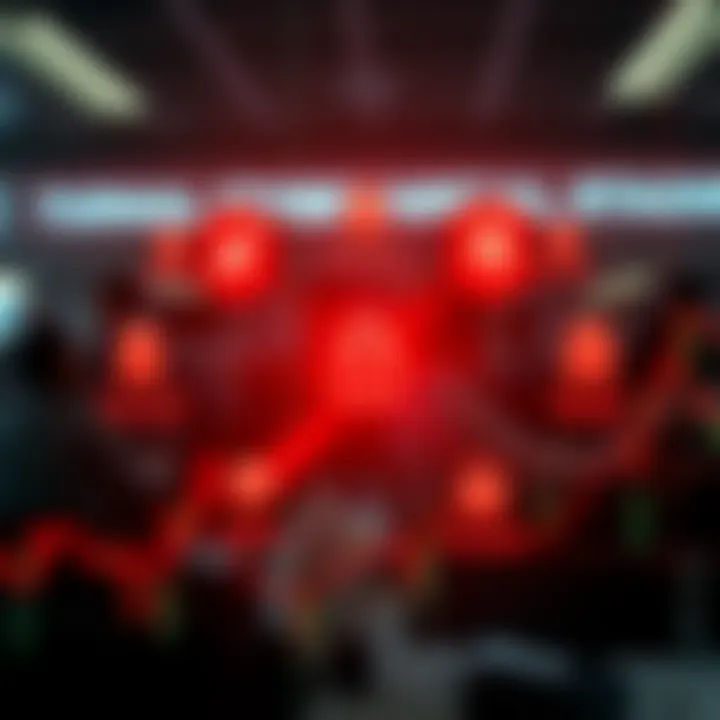 Graphic depicting various cybersecurity threats targeting digital systems in Pakistan