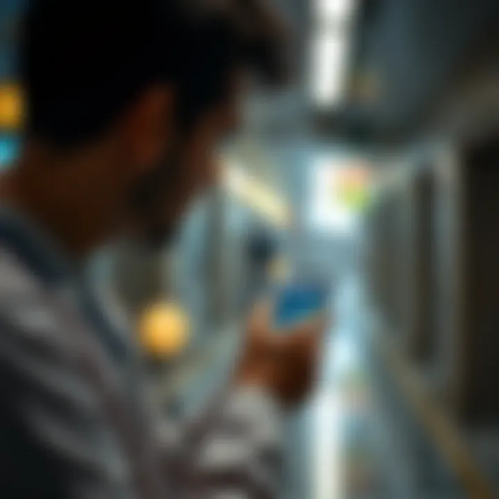 User navigating Dariv platform on a mobile device to access healthcare services