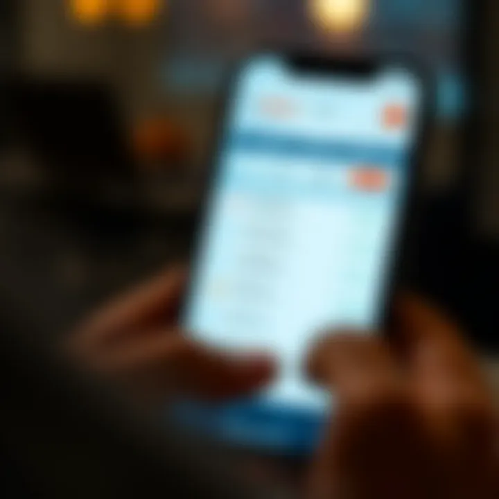 User navigating the Deriv app interface on a smartphone showing trading options