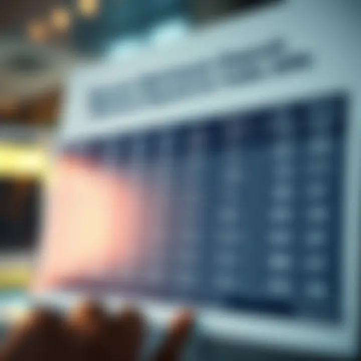 Comparison chart showcasing minimum deposit amounts among different brokerage firms