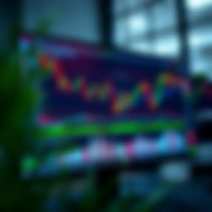 Interactive TradingView chart displaying multiple technical indicators and price movements