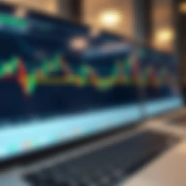 Interactive TradingView chart displaying candlestick patterns, technical indicators, and trend lines for market analysis