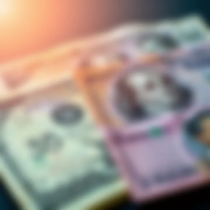 US Dollar and Pakistani Rupee Banknotes for Currency Conversion Close-up of US Dollar and Pakistani Rupee banknotes side by side