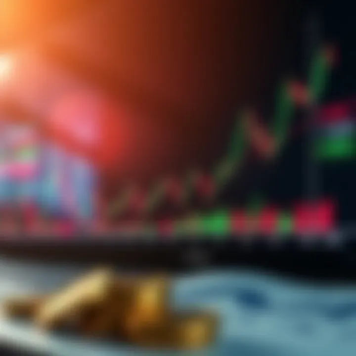 Graph showing exchange rate trends between US Dollar and Pakistani Rupee with economic indicators highlighted